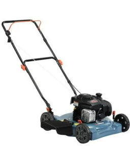 21-Inch 125 cc 4-Cycle Gas Powered Push Lawn Mower - Mulch and Side Discharge. Dual Lever Height Adjustment