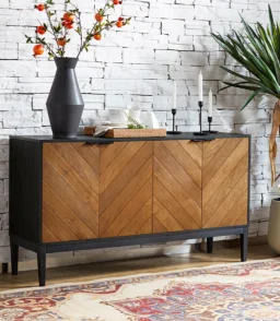 Mila 55 Wide 4 Door Sideboard with Storage