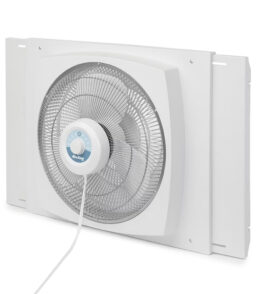 Air King Storm Guard 16 Inch 3-Speed Window Fan. White - 1/16 HP