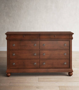 Deonte 8 Drawer 64'' W Double Dresser With Mirror