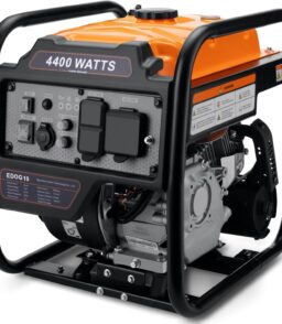 Gas Powered Open Frame Inverter Generator. 4400 Peak Watts / 3400 Running Watts - RV Ready