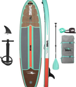 Drift Inflatable Stand Up Paddle Board 10'8in Classic Woodgrain - Aero