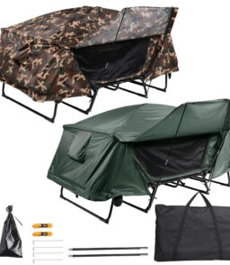 2-Person Cot Tent With Rain Fly. 4 Legs