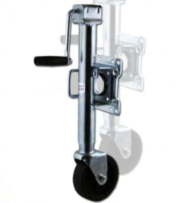1000 lb Boat Trailer Tongue Jack With Swivel Wheel - Zinc-Plated Finish