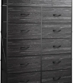 13-Bin Steel-Frame Storage Organizer – Heavy-Duty WLIVE Fabric Drawer Tower for Home & Office