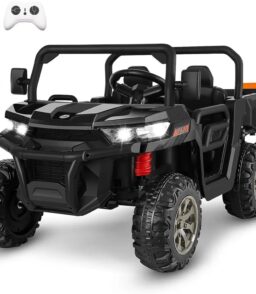 24V 6-Wheel UTV Ride-On With Dump Bed And 4WD Power