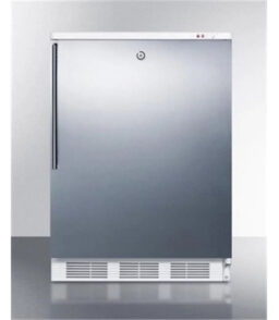 24 in Wide Built-In -25 deg C Manual Defrost All Freezer With Lock. Stainless Steel