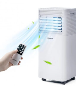 8000 BTU 3-in-1 Portable Air Conditioner With Dehumidifier And Fan Mode