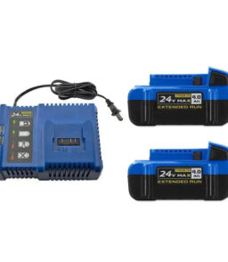 24-Volt Max 2-Pack 4 Amp-Hour Lithium Power Tool Battery Kit With Charger
