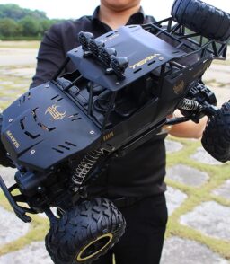 4DRC 1:12 RC Off-Road Truck 2.4G 4WD Dual Motors Metal Shell Black - 4DRC