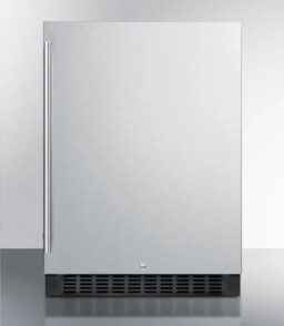 24in Wide Built-In All-Refrigerator With Stainless Steel Cabinet