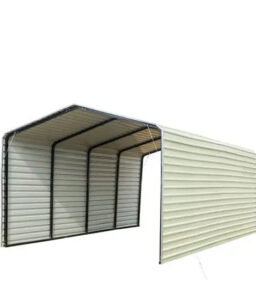 All-Steel Carport 12 ft x 20 ft. Fully Enclosed Sides - CP1220F