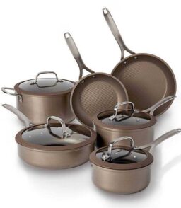 Food Network 10-Piece Textured Titanium Nonstick Cookware Set