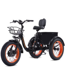 YEBEI Folding Electric Tricycle for Adults. 500W Motor. 48V15AH Lithium Battery. 20 x 4.0 in Fat Tires