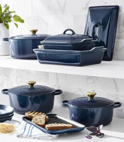 20-Piece Enameled Cast Iron Cookware Set With 10.25-Inch Skillet And 1.75-Quart Saucepan