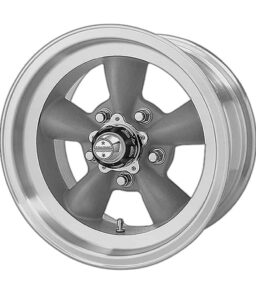 American Racing Vintage VN105 Torq Thrust D Wheel 15X8.5 5X4.5 Gray Mach-LP - VN105D