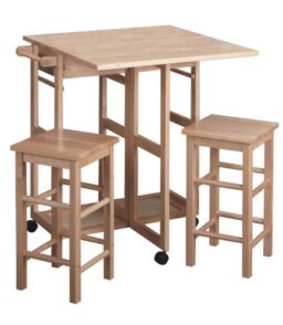 Ergode Suzanne 3-Piece Space Saver Table Set. Natural