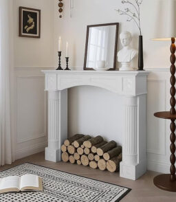 EPICOZY Fireplace Mantel Surround With Shelf. 43.3in - MDF