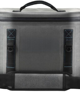 30-Can 21 QT Insulated Soft-Sided Cooler Bag. Dark Grey