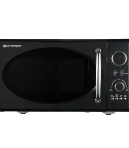 Emerson 0.9 Cu Ft 800W Retro Black Microwave Oven With Grill - MWRG0901BK