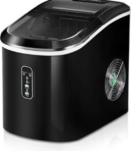 EUHOMY Countertop Nugget Ice Maker. 40 Lbs/24H. 13.8in x 9.8in x 14.9in - IM017-N