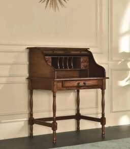 32in Mini Roll-Top Desk With Integrated USB Charging Port