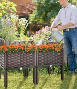 Elevated Planter Boxes - 2 Planter Boxes With 8 Legs