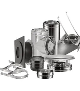 DuraPlus 6 in Basic Through-the-Wall Chimney Kit - 9 inch x 6 inch