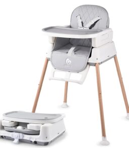 3-in-1 Convertible Baby High Chair and Booster. Ages 6 Months and Up. Unisex