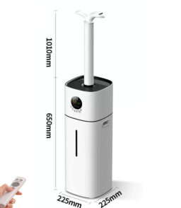 16L 4.2Gal Cool Mist Tower Top Fill Humidifier With Essential Oil Tray. Remote And 360 Nozzle - White