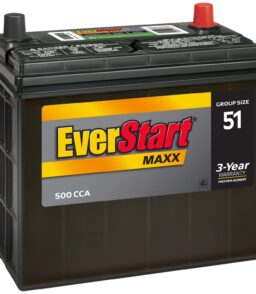 EverStart Maxx Lead Acid Automotive Battery. Group Size 51. 12 Volt. 500 CCA