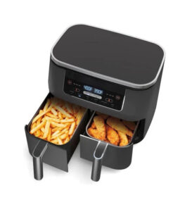 8-Quart 6-in-1 Dual Zone Air Fryer With Broil Rack