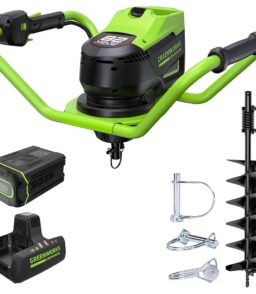 82V Brushless Cordless Earth Auger With 4.0Ah Battery