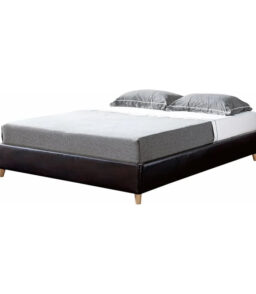Furniture of America Goodwater Faux Leather Full Foundation Bed - Brown