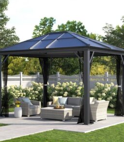 Aluminum Patio Gazebo 8.5' H x 10' W x 10' D - Wilmslow