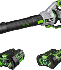 EGO Power+ 56-Volt 765 CFM Brushless Cordless Leaf Blower With 5.0Ah And 2.5Ah Batteries - LB7654