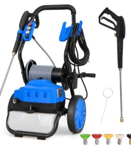 Electric Pressure Washer 2300 PSI 1.8 GPM With Wheels And 5 Quick-Connect Nozzles