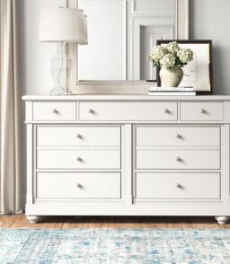 Jaclin 7 Drawer 66'' W Solid Wood Dresser