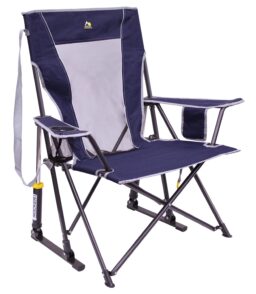 GCI Outdoor Comfort Pro Rocker Foldable Rocking Camp Chair. Indigo