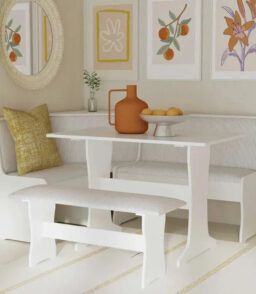 Farmhouse-Style Nook Dining Set With Storage - Sedley