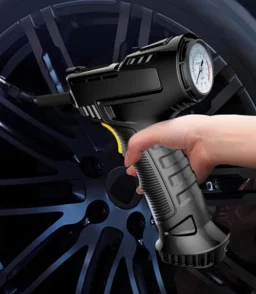 12V Tire Inflator with Emergency LED Flashlight and Digital Pressure Gauge