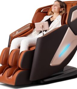 4D Full Body Massage Chair With 53.14 in SL Track. Zero Gravity And 12 Auto Modes