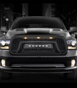 AMERICAN MODIFIED Armor Grille With Off Road Lights For 11-16 Ford F250/F350/F450/F550 Super Duty