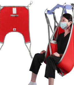 EZ Assistive Patient Lift Sling With Divided Leg. Red. Large. 500 lb Capacity
