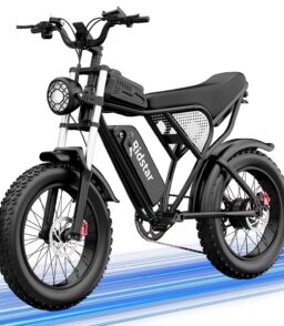 1500W Electric Mountain Bike 48V 20Ah. 20 inch Fat Tires. Shimano 7-Speed. Full Suspension - q20-1500w