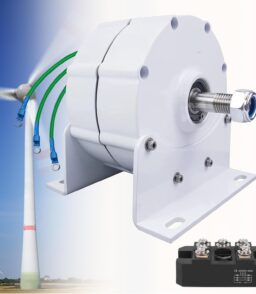 12.000W Low-RPM Permanent Magnet Gearless Generator for Wind and Water Turbines - 12V/24V/48V/120V/220V