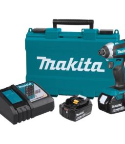 18V Brushless 1/4 Inch Cordless Impact Driver Kit With 5 Ah Battery. Charger And Tool Case