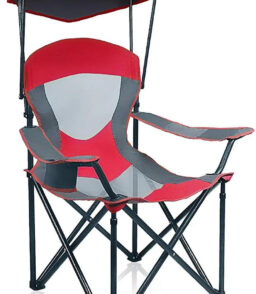 ALPHA CAMP Heavy Duty Oversized Folding Canopy Chair. 350 lbs Capacity - Adjustable Sunshade