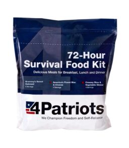 4Patriots 72-Hour Emergency Food Supply Survival Kit - 16 Servings