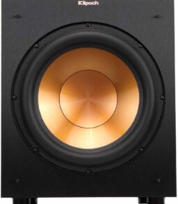 12-Inch Powered Home Theater Subwoofer. 400W Digital Power. Front-Firing Copper-Spun Driver - Black